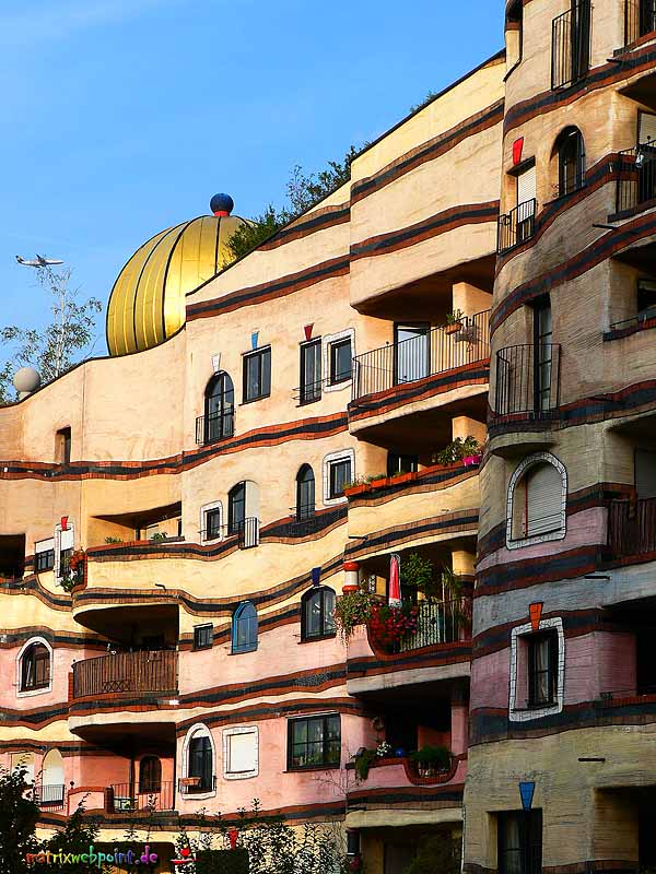        Balkone Innenhof Waldspirale Darmstadt
